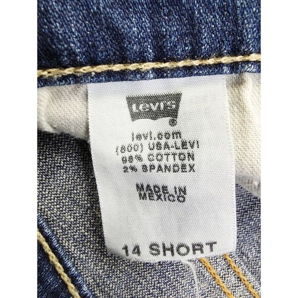 Levi's Size 14 Short Womens 30 Inch Inseam 550 Relaxed Bootcut Blue Denim Jeans - Picture 7 of 12